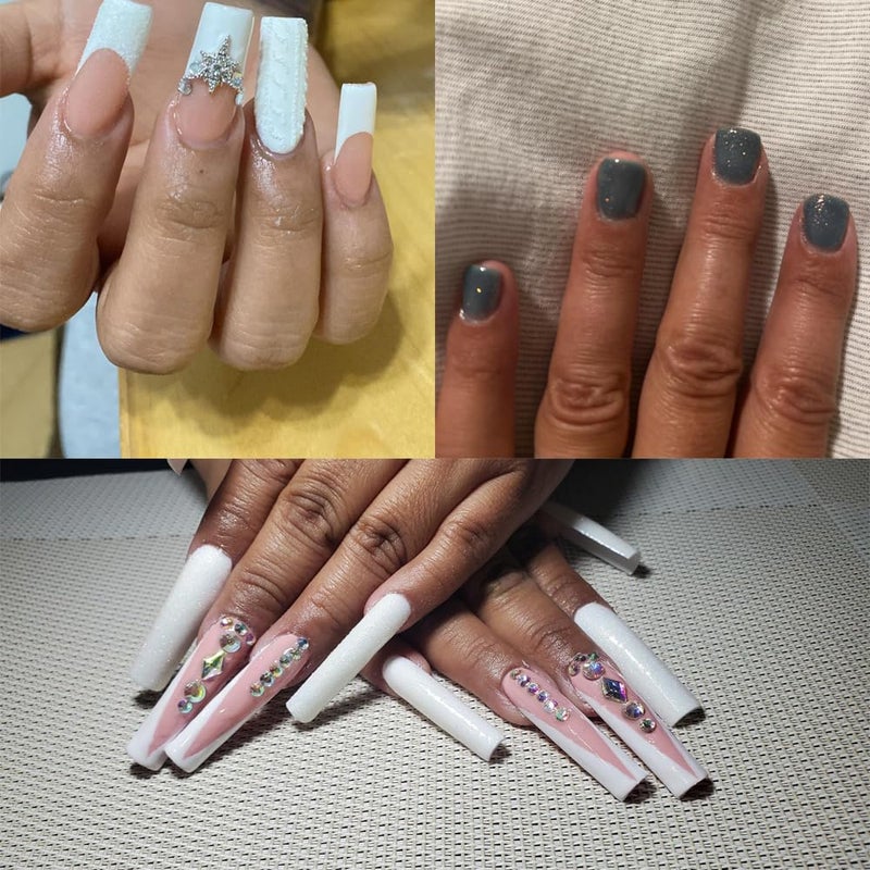Bellecrey 10g 0.2mm Shimmer White Rainbow Nail Glitter Holographic Shining Sugar Nail Glitter Candy Coat Powder Sugar Coating Effect Powder Nail Pigment Powder Nail Art Decorations Dust Diamond Dust for Nails - Image 2